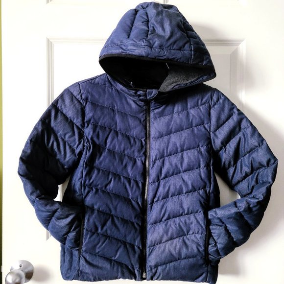 GAP Winter Puffer Navy Coat Size Small - Picture 1 of 5